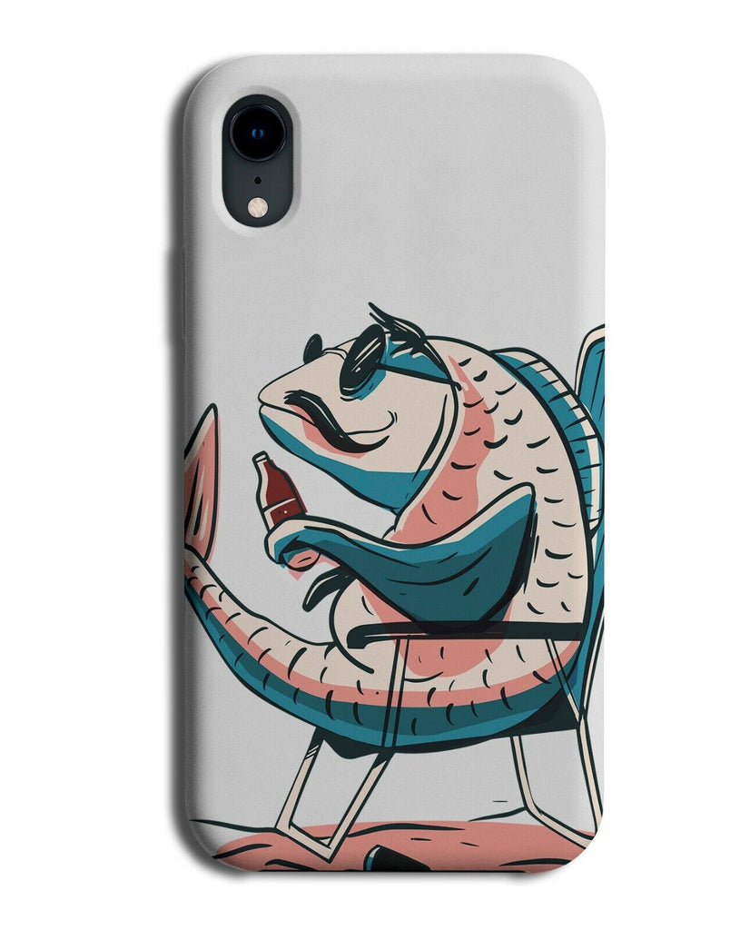 Drunk Fisherman Phone Case Cover Fishing Fish Chair Equipment Gift Present J023