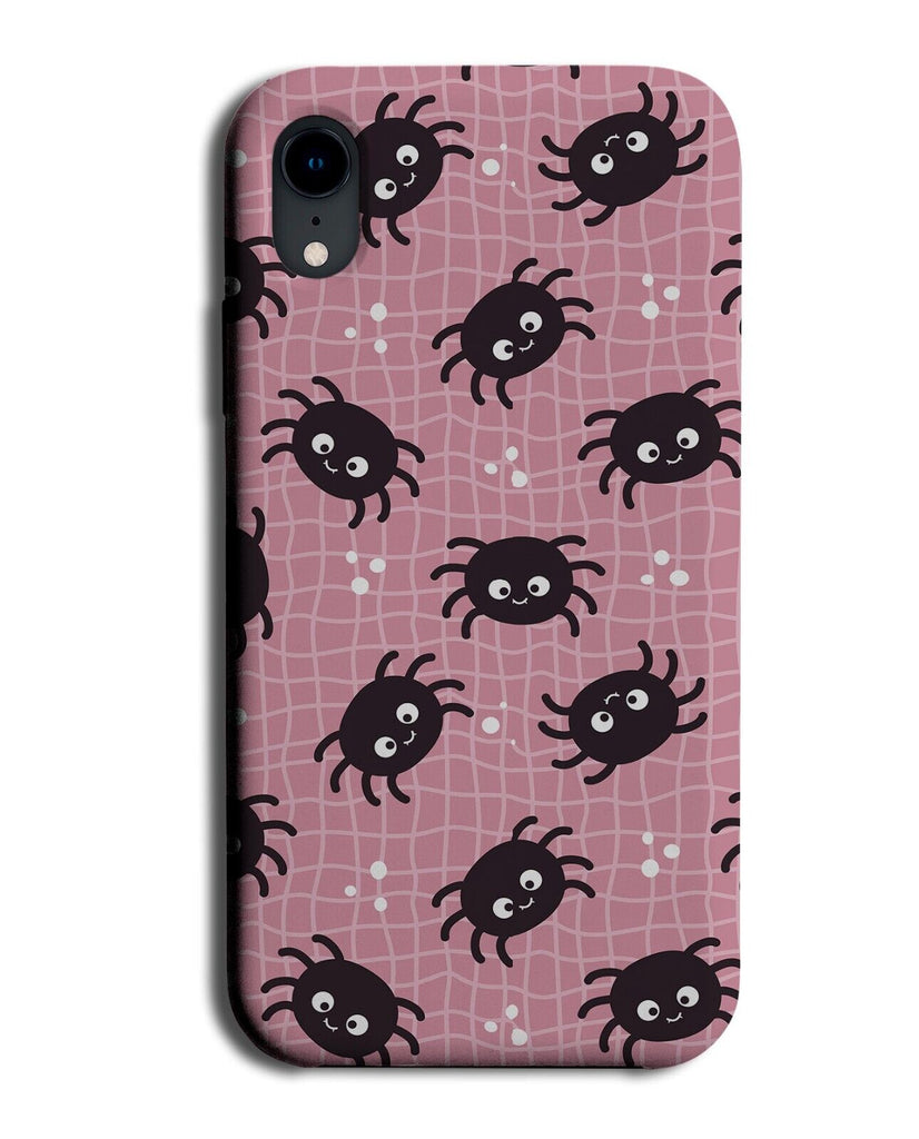 Girls Spider Phone Case Cover Spiders Shapes Pink Spiderweb Girl Women's BL28