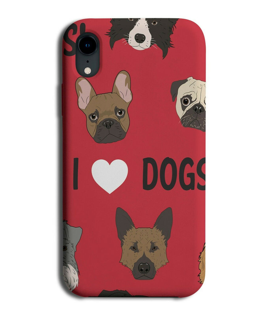 Cute Doggy Pattern Phone Case Cover Print Design Cartoon Faces Present E730