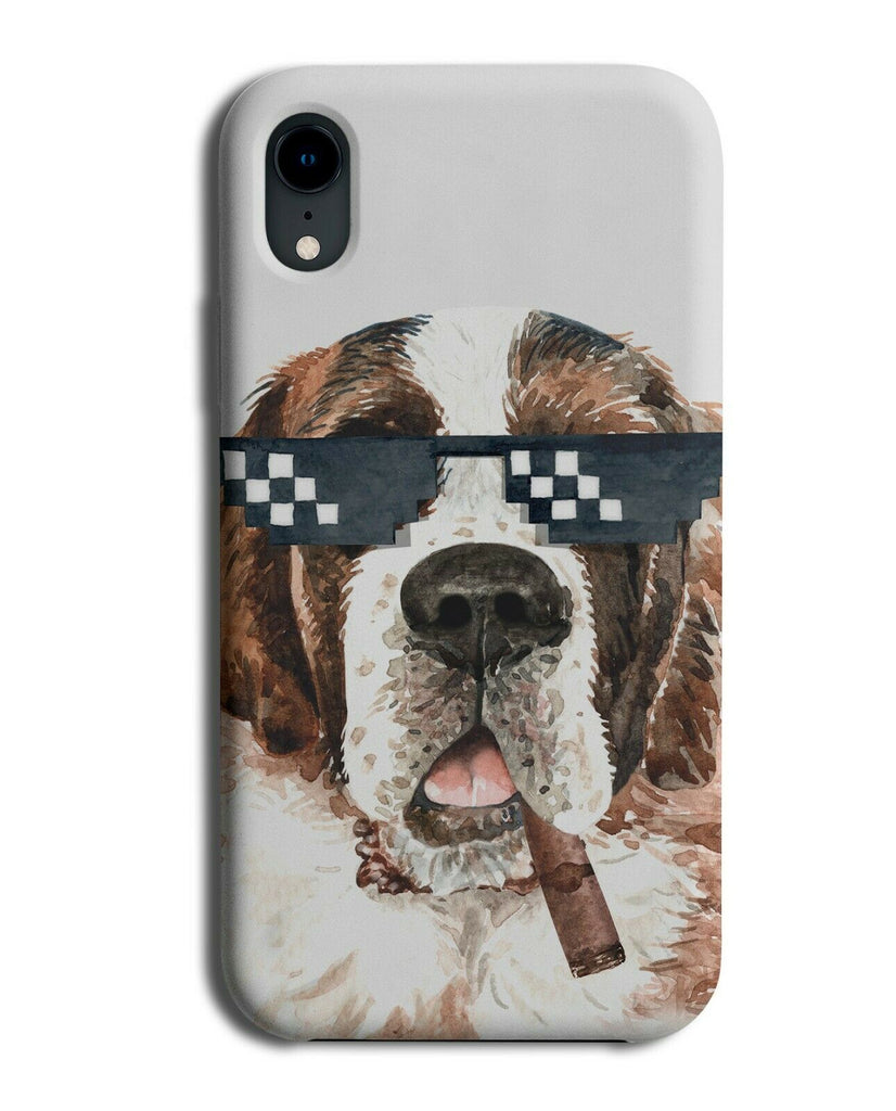 Thug Life St Bernard Phone Case Cover Dog Saint Bernards Funny Gangster K631