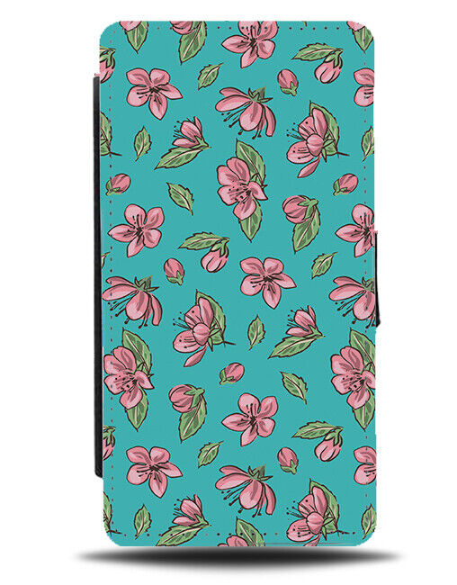 Sakura Flower Pattern Flip Wallet Case Design Sakuras Flowers Floral K858
