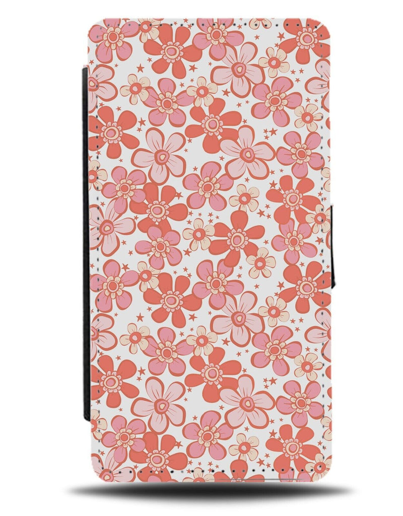 Pink Floral Flowers Flip Wallet Case Florals Flowers Petals Shape Shapes BF42