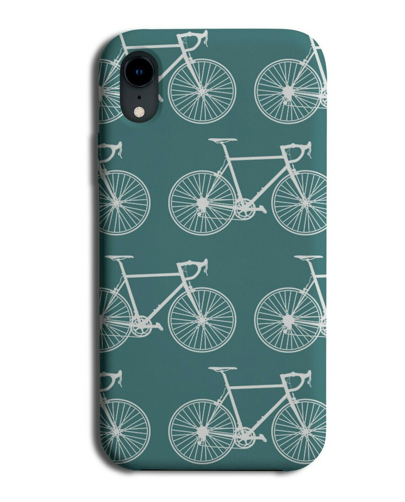 Dark Green BMX Bikes Pattern Phone Case Cover Mountain Bike Wheels Mens si22