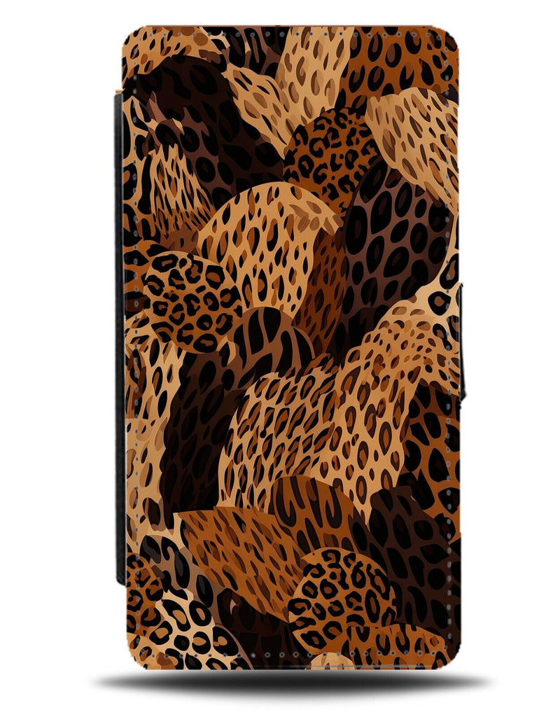 Animals Skin Mixed Together Design Flip Wallet Case Style Zoo Wildlife BY95