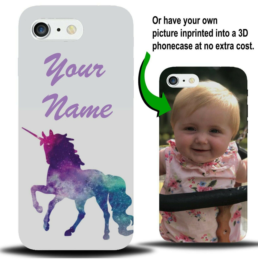 Personalised Colourful Kids Unicorn Phone Case Cover Unicorns Girls Gift X679