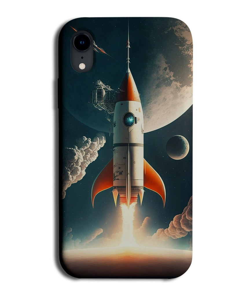 Launching Rocket Phone Case Cover Rockets Into Space Moon Spaceship Ship CP93