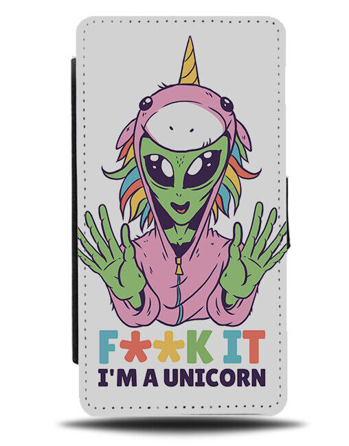 Im A Unicorn Alien Flip Wallet Case Aliens In Unicorns Girls Pjs Pyjamas i942