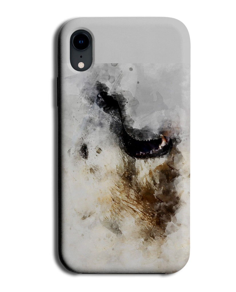 Roaring Polar Bear Watercolour Phone Case Cover Bears Artic White Snow Goth CK14