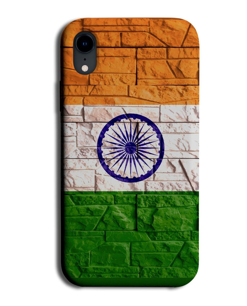 Republic On india Flag On Brick Wall Phone Case Cover Bricks Indian Novelty AZ64