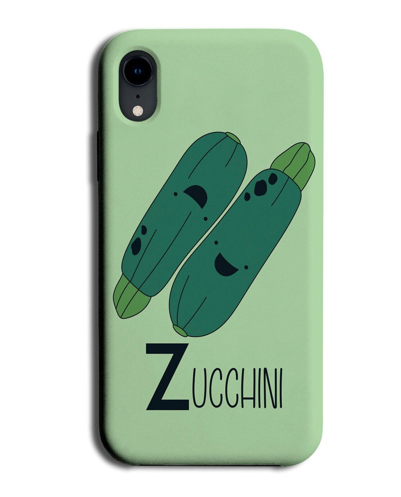 Zucchini Phone Case Cover Zucchinis Vegetable Green Letter Z Funny Cartoon P393