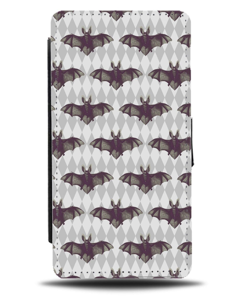 Halloween Flying Bats Flip Wallet Case Bat Grunge Gothic Style Wings CC91