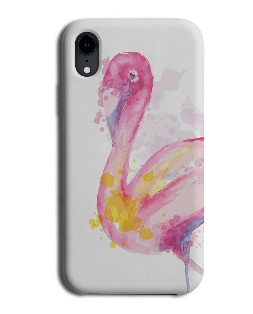 Flamingo Watercolour Oil Painting Picture Phone Case Cover Artist Art Work J404