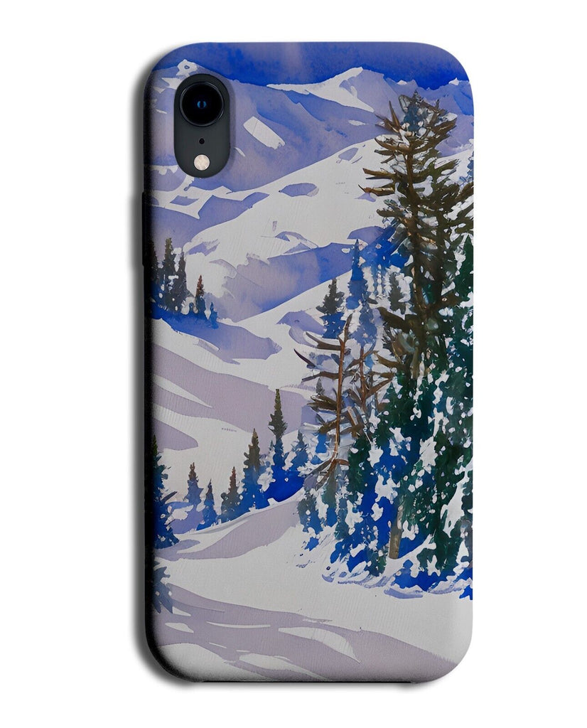 Ski Resort Phone Case Cover Skis Slopes Mountains Hill Slope Go Skiing DE74