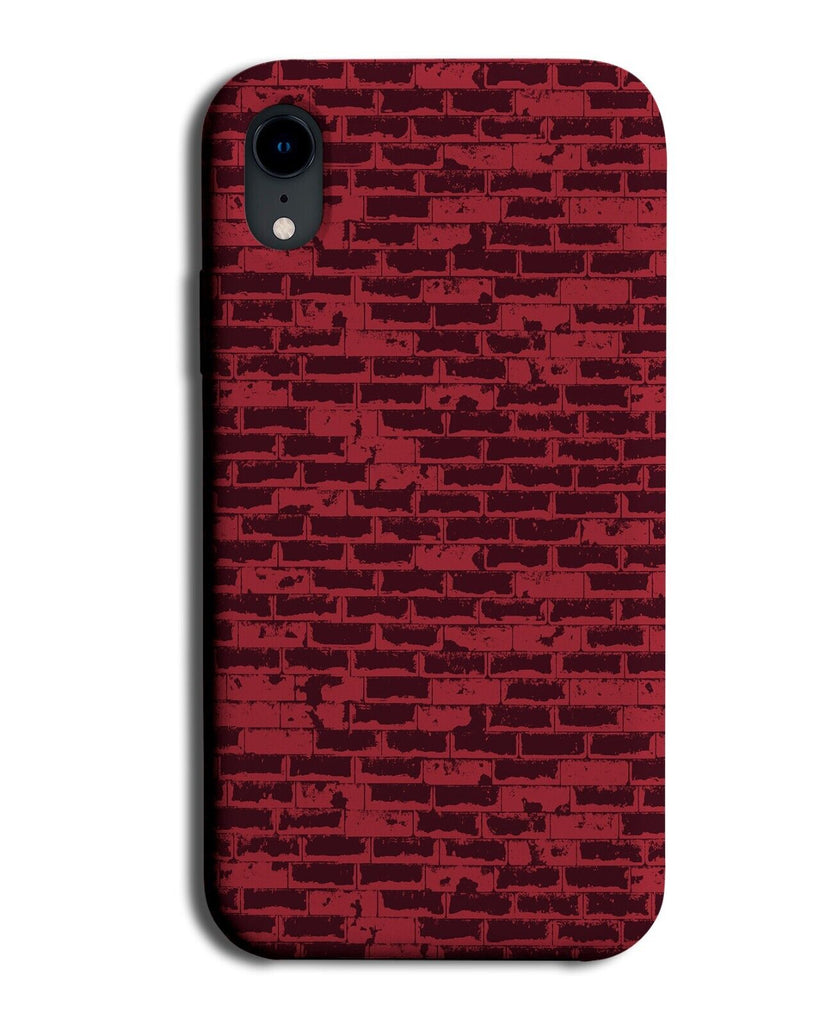 Dark Red Brick Wall Design Phone Case Cover Bricks Urban Street Style Blood CH15