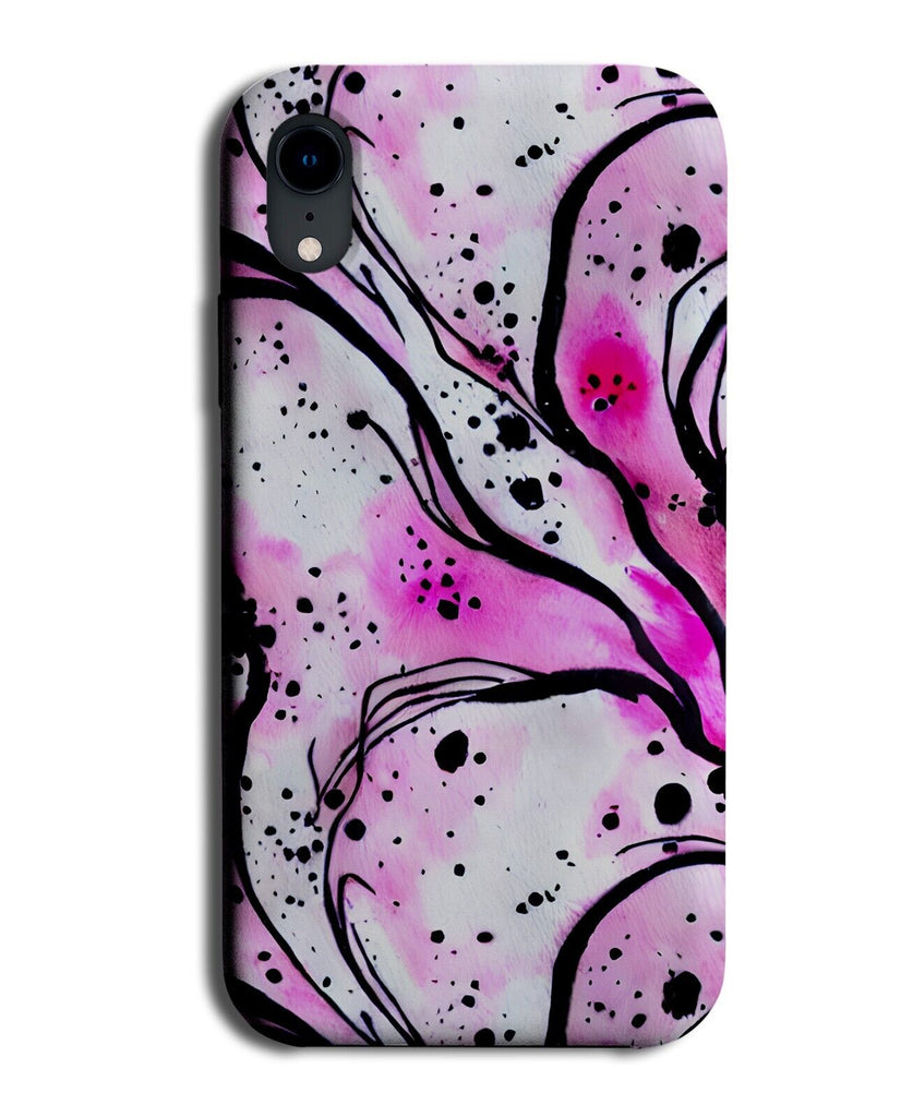Pink Paint Splats Graffiti Style Phone Case Cover Splat White Black Purple CJ90