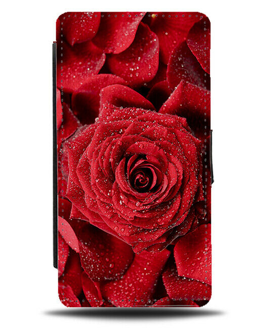Red Rose Flip Wallet Phone Case Roses Flowers Floral Photo Artistic Print A631