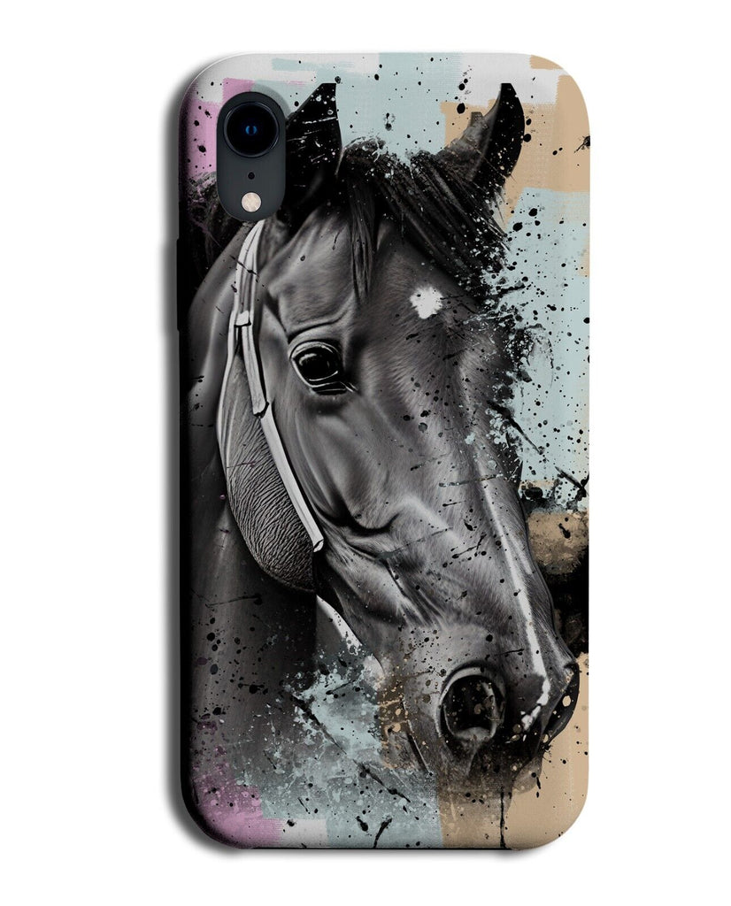 Dripping Painting Of Horse Phone Case Cover Horses Art Artwork Drips Paint BG55