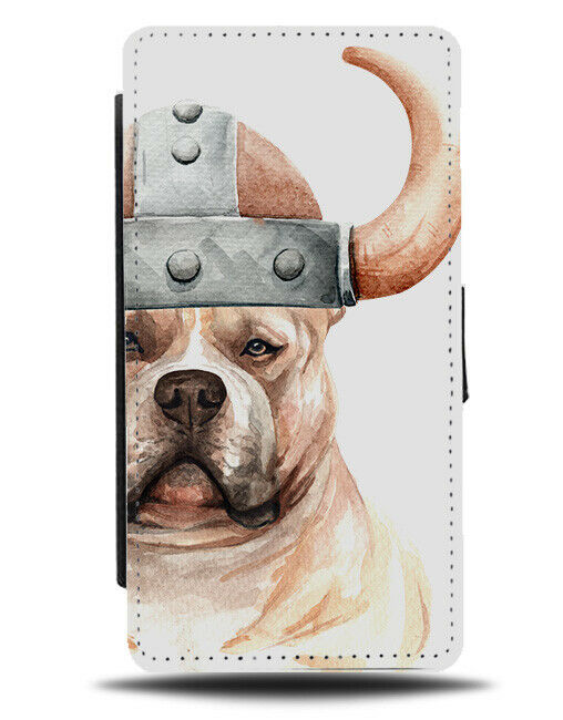 Staffordshire Bull Terrier Flip Wallet Phone Case Dog Pet Fancy Dress Hat K645