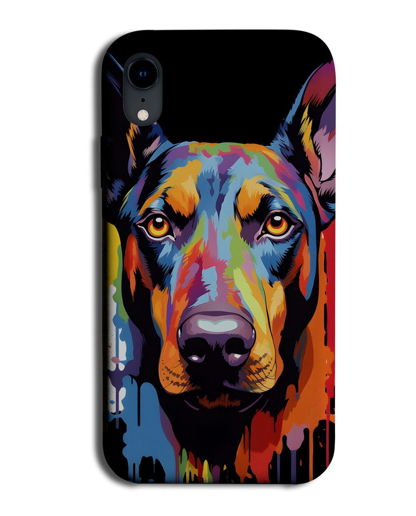 Novelty Pinscher Dog Phone Case Cover Pinschers Dogs Face Head Painting DA04