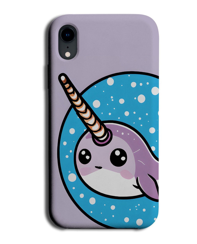 Cartoon Narwal Phone Case Cover Narwhal Narwhal Narwals Anime Style Eyes DB28