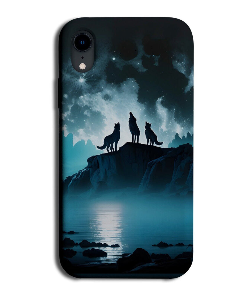 Howling Wolf Pack Phone Case Cover Wolves Pride Packs Group Of Wolf's Moon CW48