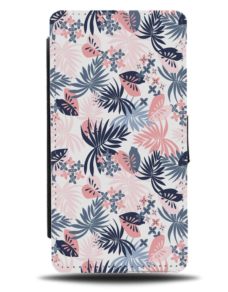 Palm Tree Patterns Flip Wallet Case Pattern Design Leaves Jungle Leafy Wild AY65