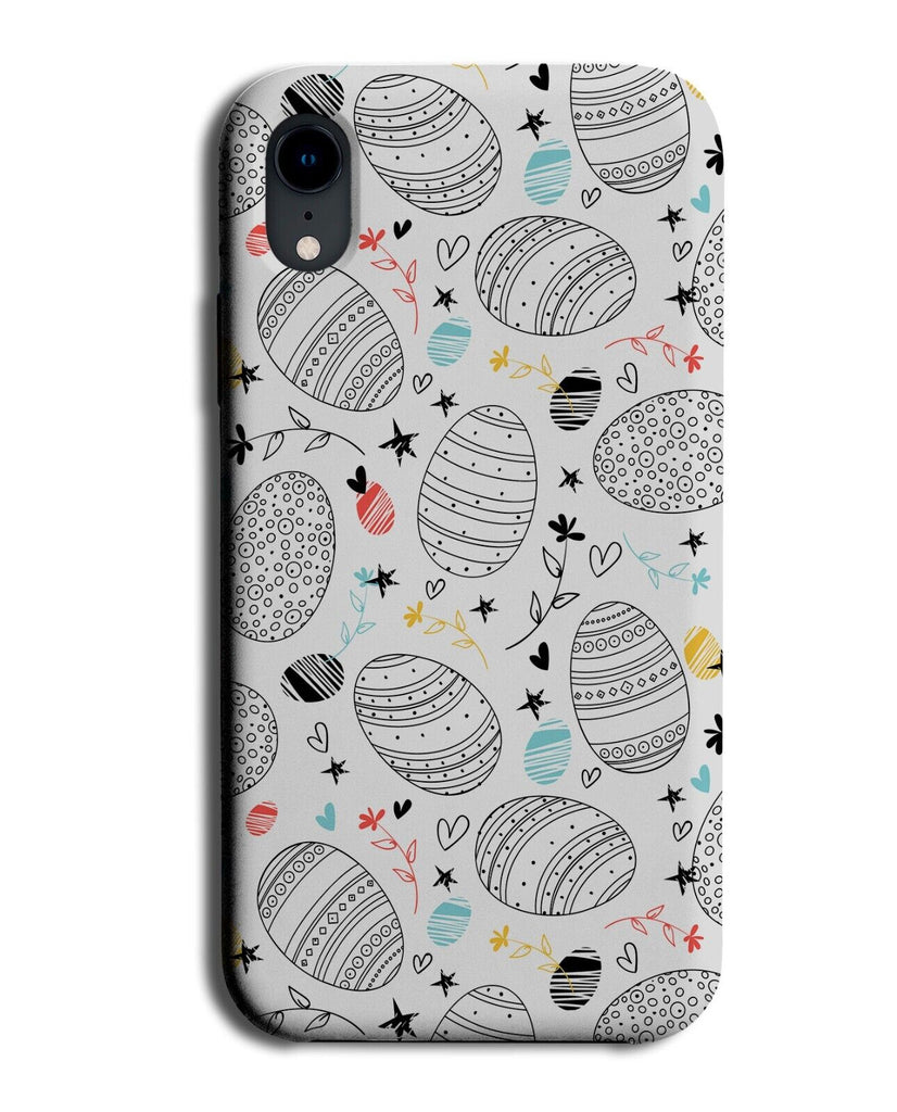 Children's Easter Egg Hunt Phone Case Cover Eggs Kids Style Shapes Pattern Q134