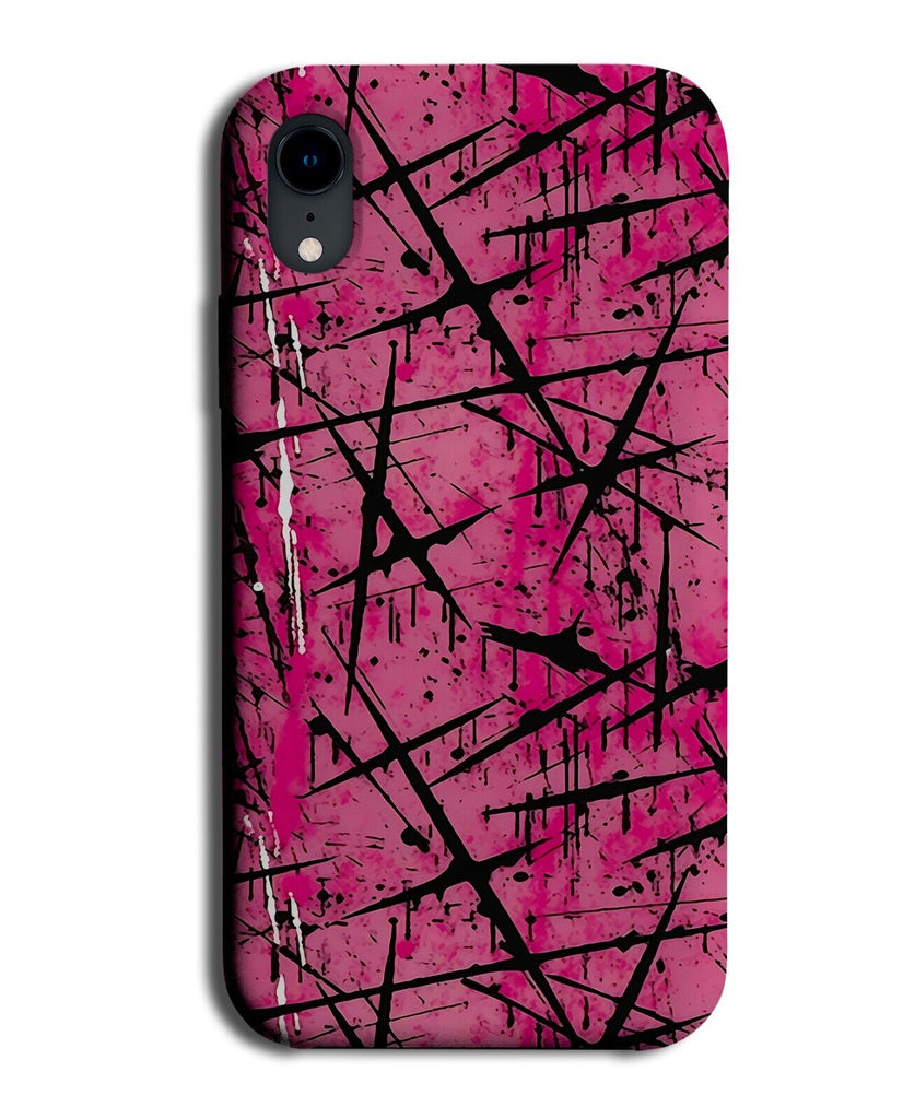 Hot Pink Gothic Scratches Phone Case Cover Scratchmark Scratch Marks Mark BX89
