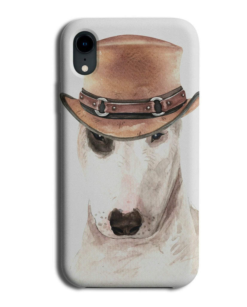 Bull Terrier Phone Case Cover Dog Dogs Western Hat Stylish Fashion Style K500