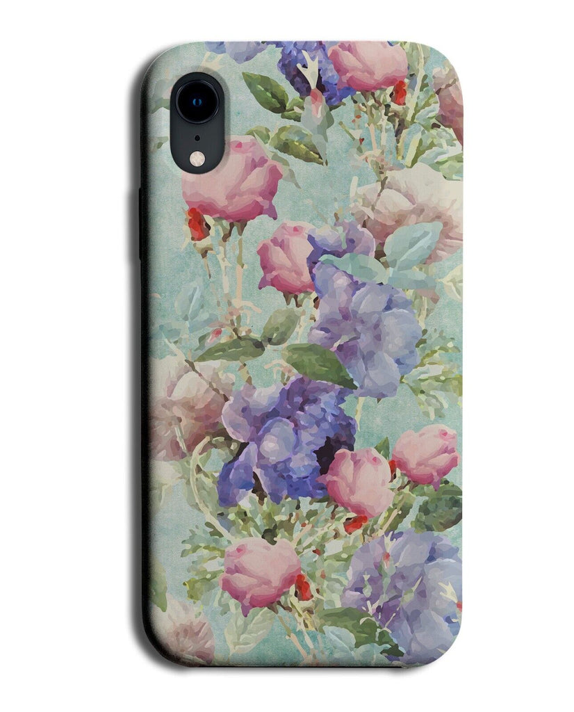 Anemones Flower Pattern Phone Case Cover Anemone Floral Pattern Vintage Q489A