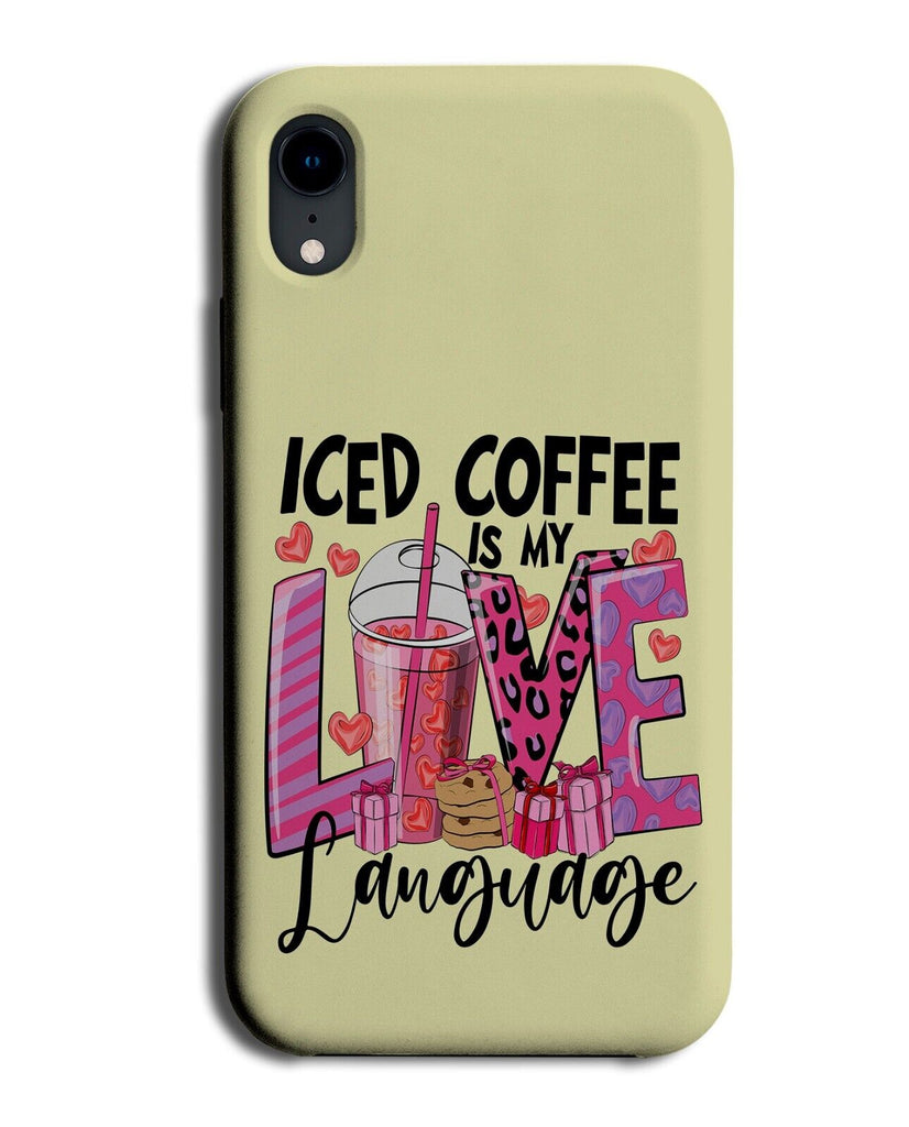 Love Iced Coffee Phone Case Cover Drink Drinks Ice Coffee Addict Fan Lover Q775