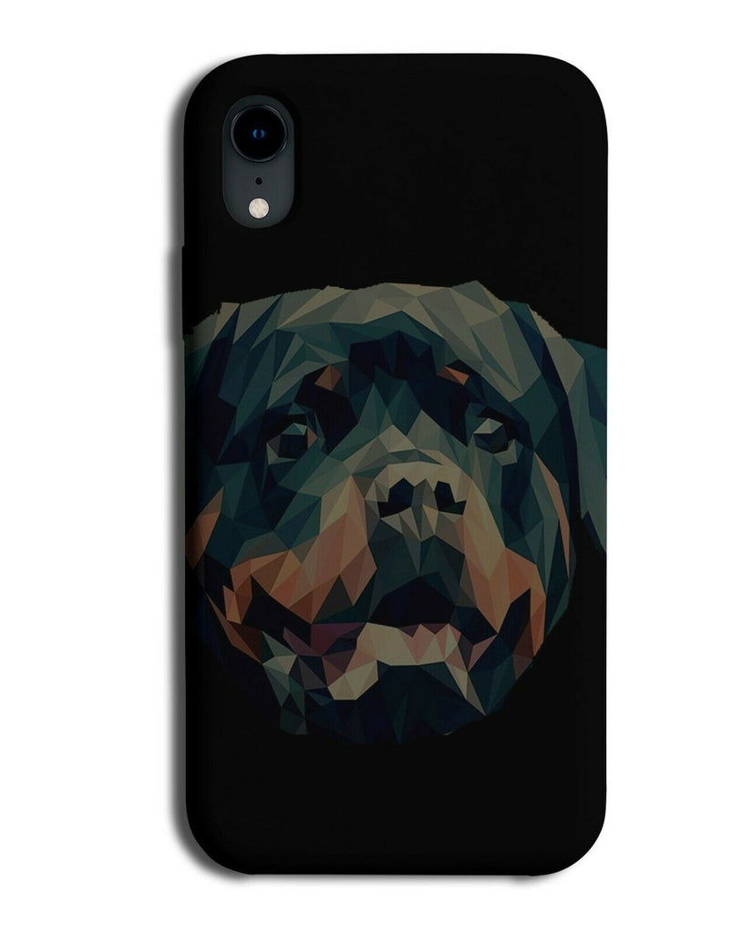 Dark Geometric Rottweiler Phone Case Cover Rottweilers Face Shapes Pet Dog si502