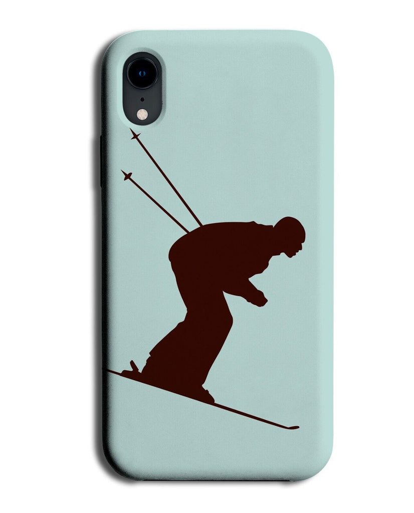 Downhill Skiing Phone Case Cover Skier Ski Skis Down Hill Slope Slopes Q344
