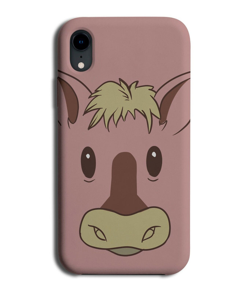 Horse Face Phone Case Cover Cartoon Close up Features Horses Gift Present J524
