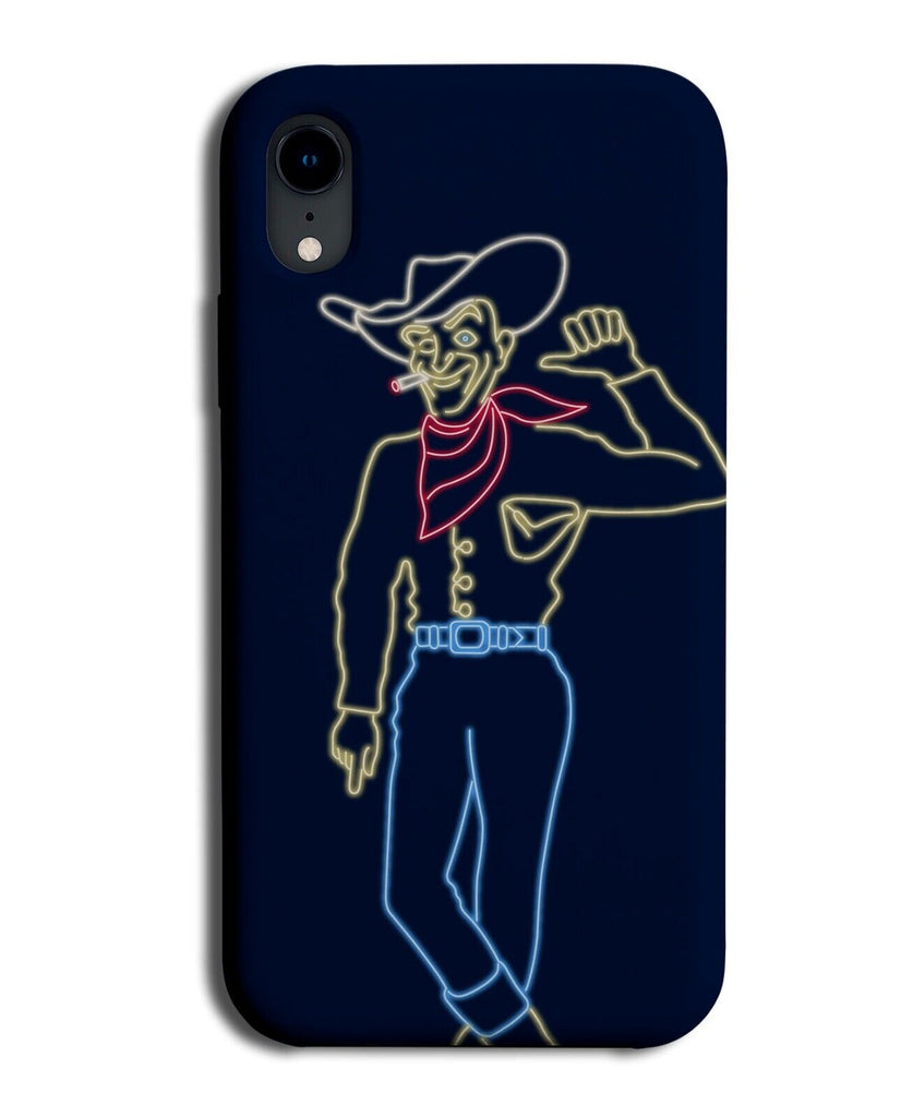Neon Las Vegas Cowboy Bar Sign Phone Case Cover Retro American Diner Logo P934