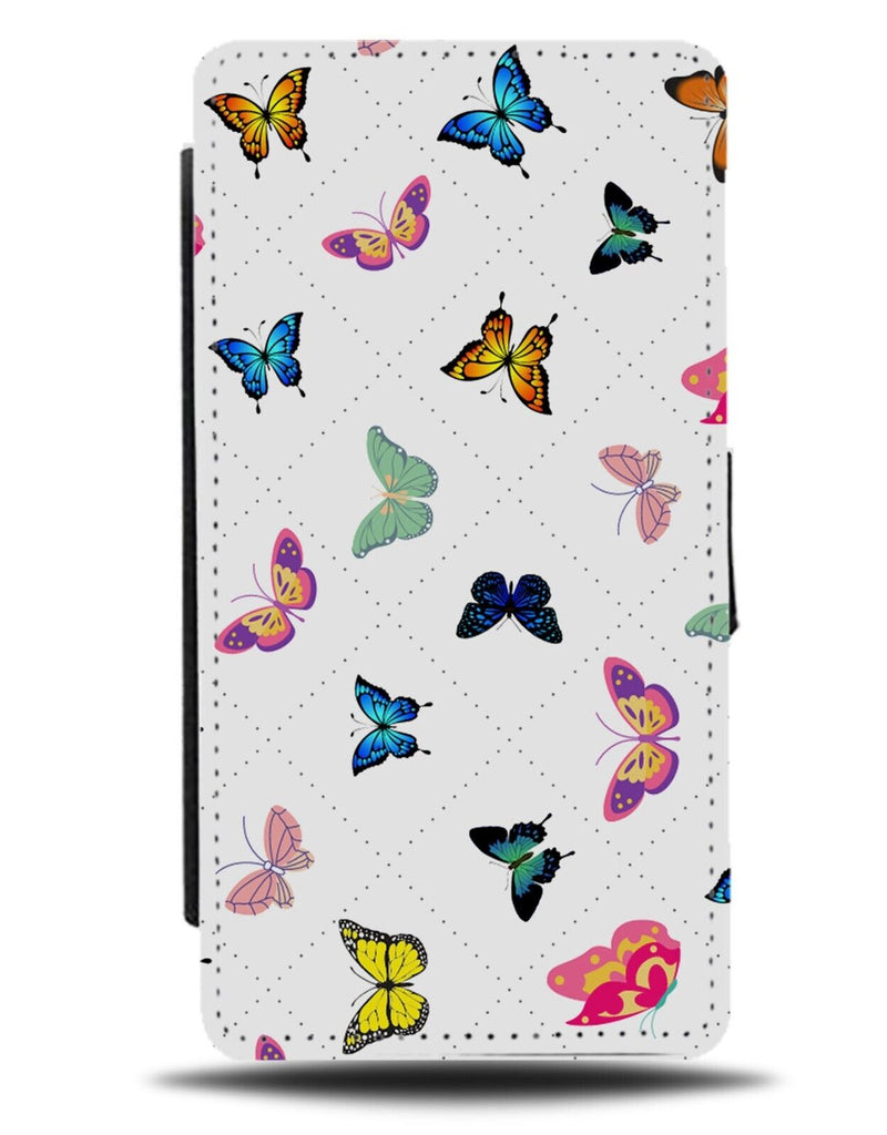 Types of Butterflies Flip Wallet Case Breeds Butterfly Various Sorts Shapes BG02