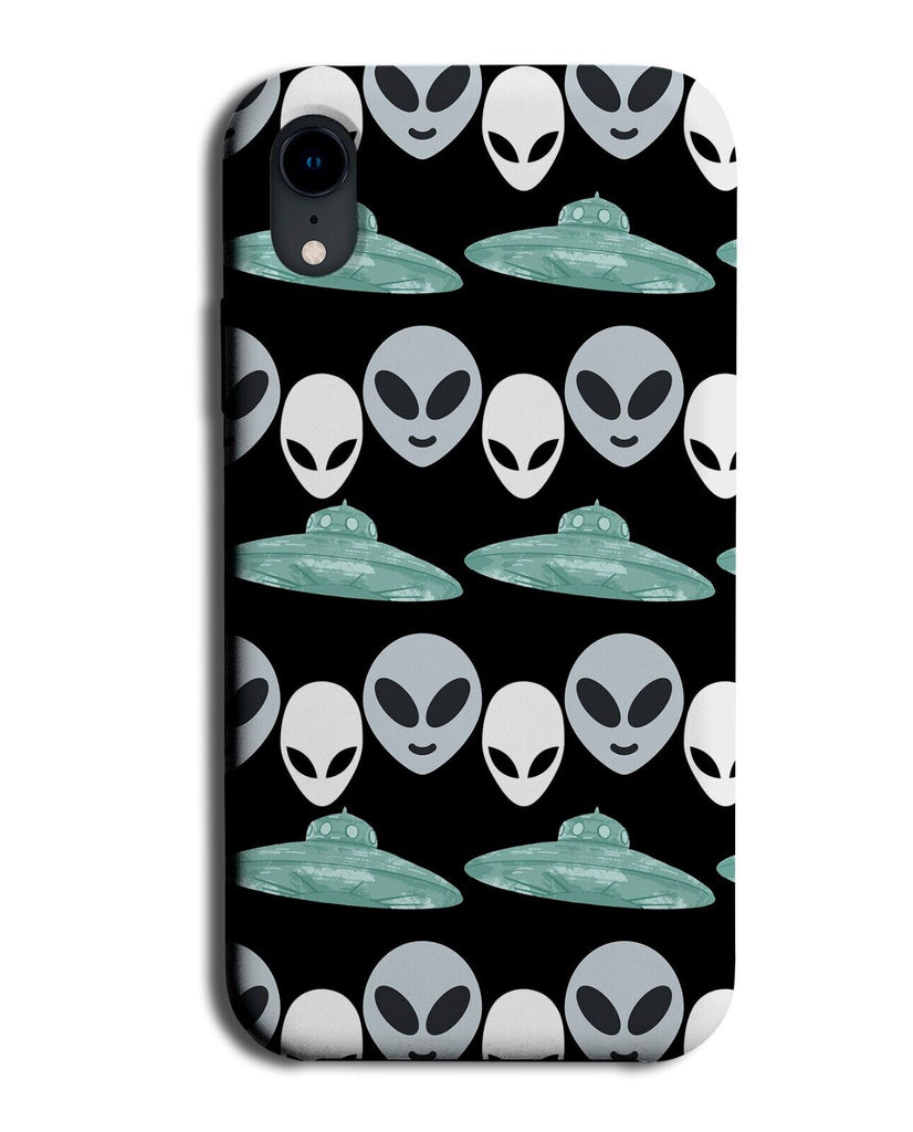 Alien Faces Phone Case Cover Face Heads UFO's Flying Saucers Saucer Kids AB52