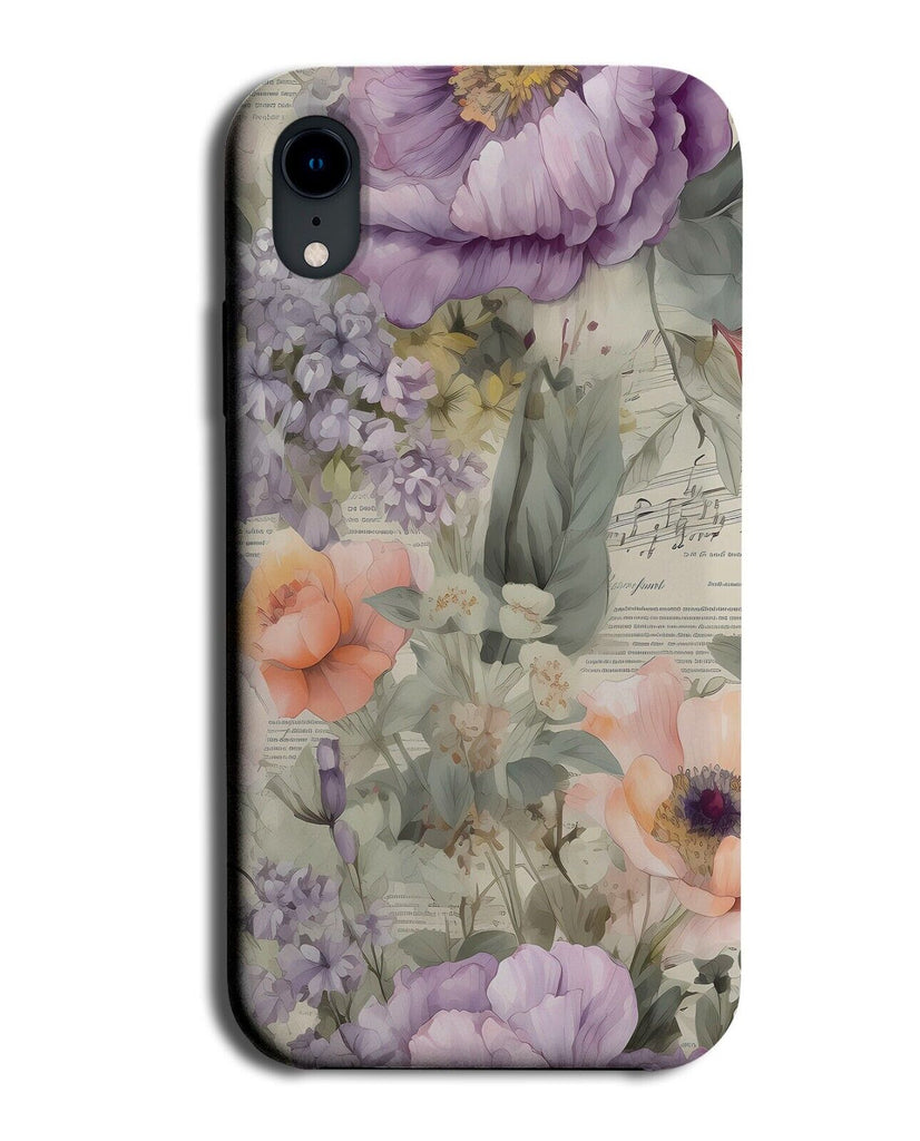 Vintage Floral Scrapbook Flowers Phone Case Cover Flower Scrap Book Booking BC55