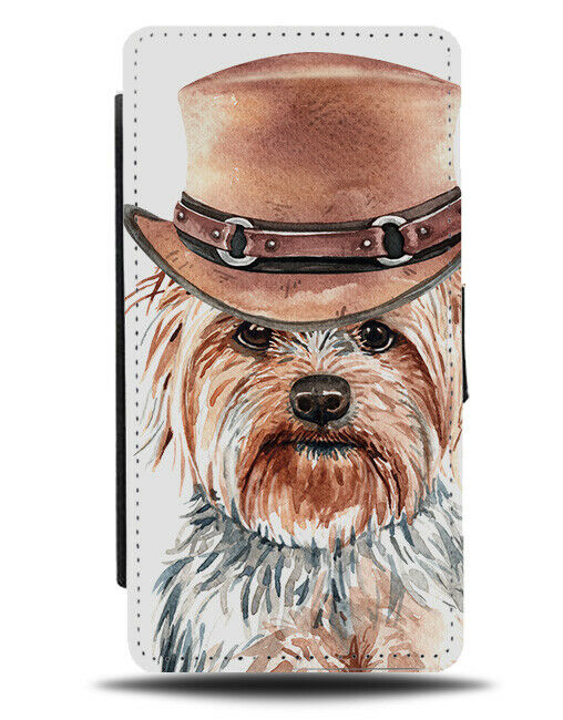 Yorkshire Terrier Flip Wallet Phone Case Dog Fancy Dress Funny Gift Present K654