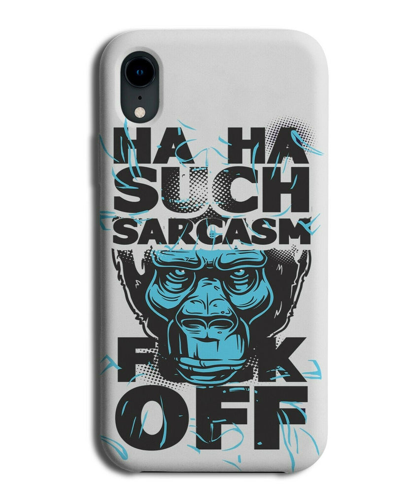 Sarcastic Monkey Phone Case Cover LOL Funny Sarcasm Quote Gift Angry Chimp E148