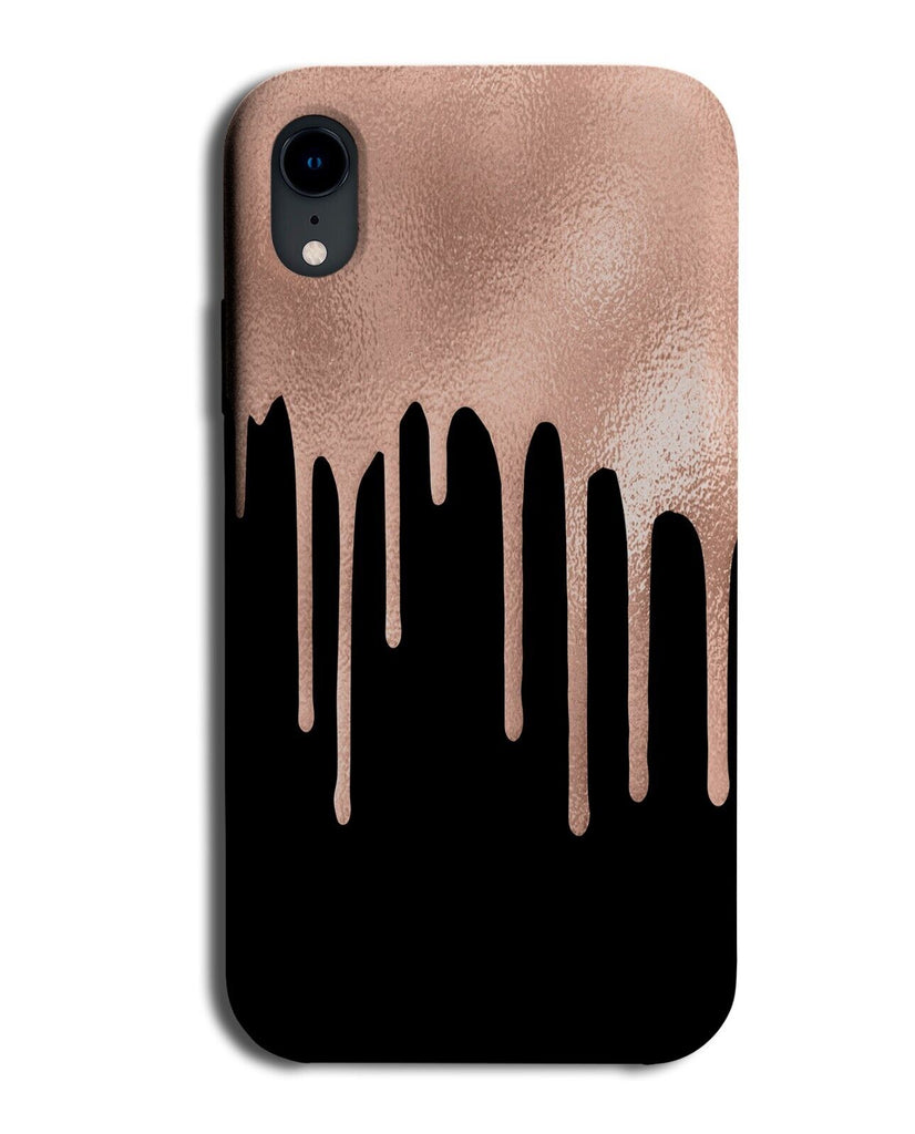 Rose Gold Dripping Effect Design On Phone Case Cover Drips Look Drip Drops CC65