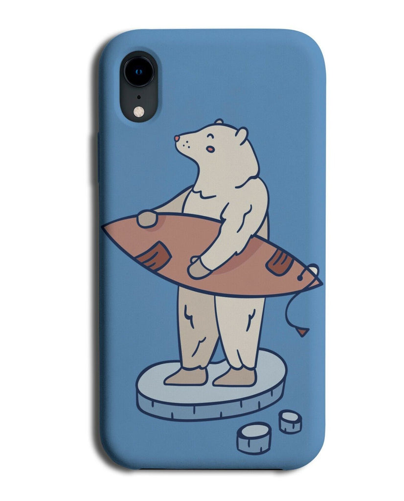 Funny Polar Bear Surfing Phone Case Cover Surf Antartica Global Warming K317