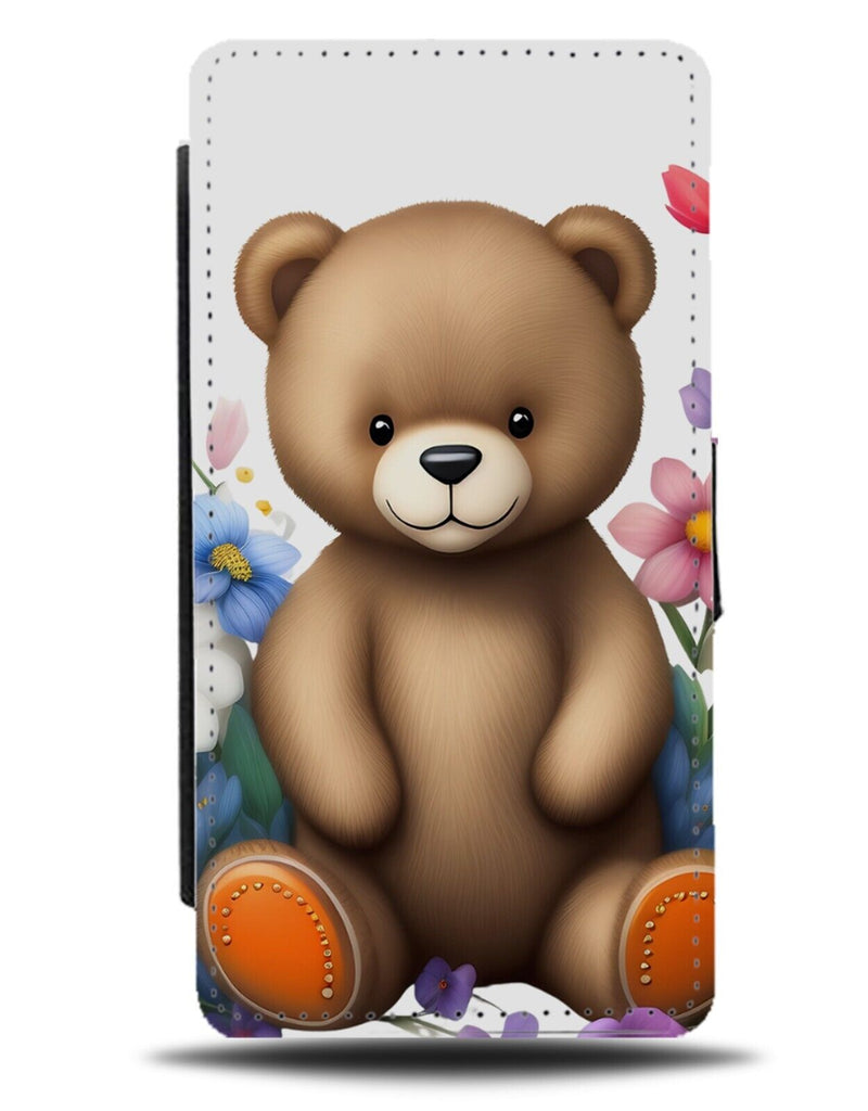 Cartoon Airbrush Teddy Bear Flip Wallet Case Airbrushed Teddies Toy Retro DG11