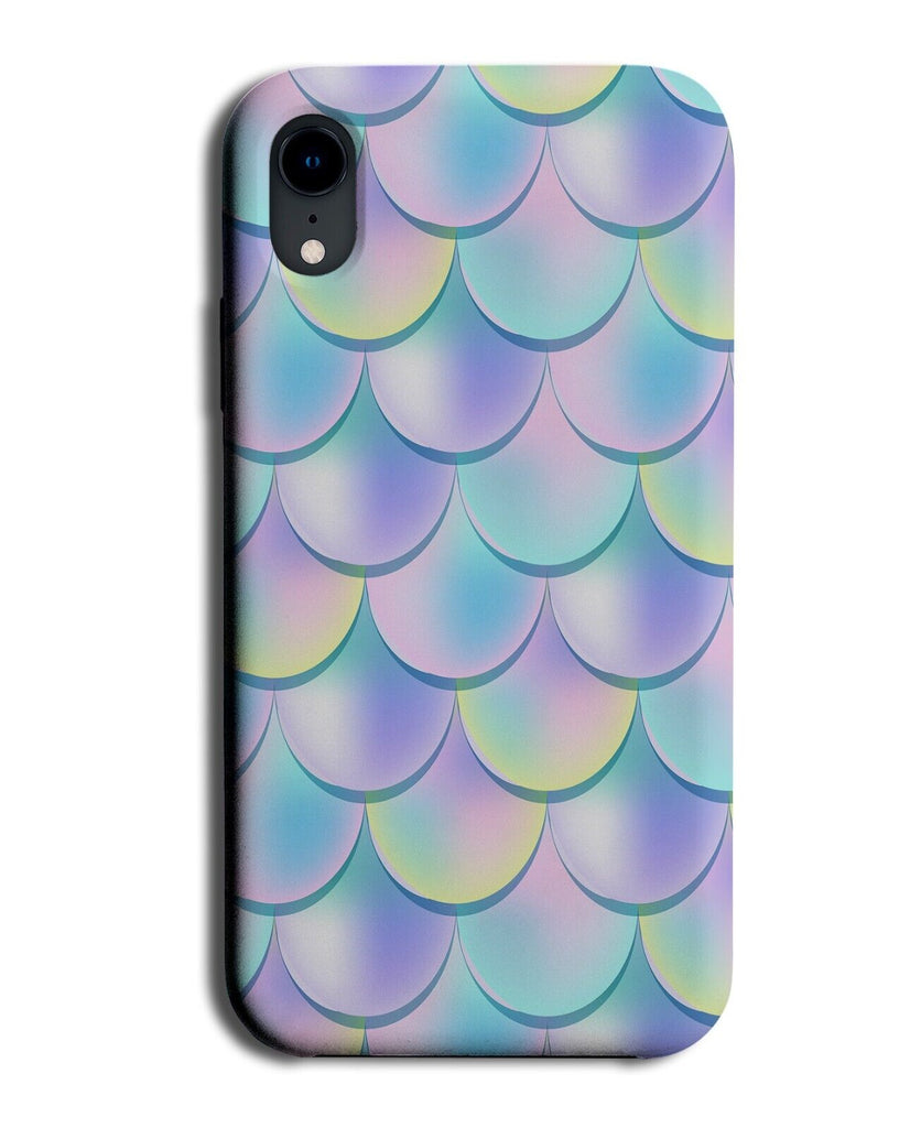 Mermaid Tail Phone Case Cover Tails Mermaids Scales Print Purple Colourful AX01