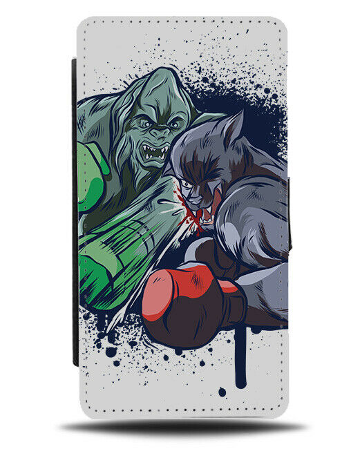 Animal Boxing Match Graffiti Sketch Phone Cover Case Boxer Cartoon Gorilla J054