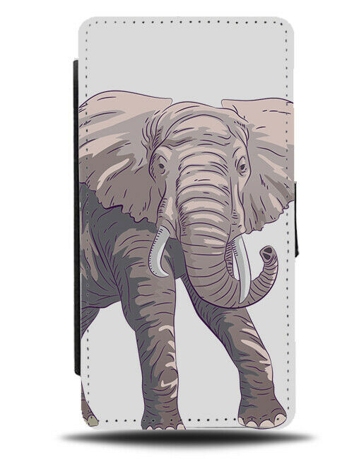 Artistic Elephant Sketch Phone Cover Case Sketched Cartoon Face African J337