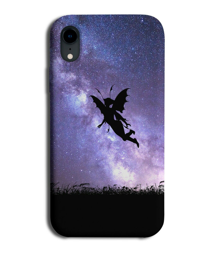 Fairy Silhouette Phone Case Cover Fairies Galaxy Moon Universe i209