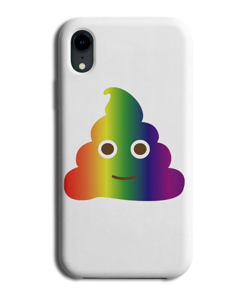 Colourful Rainbow Poo Phone Case Cover Unicorn Turd Face Poop Multicoloured C343