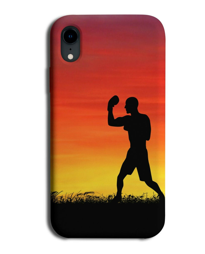 Boxing Phone Case Cover Boxer Gloves Fighter Gift Sunrise Sunset Sun Photo i754
