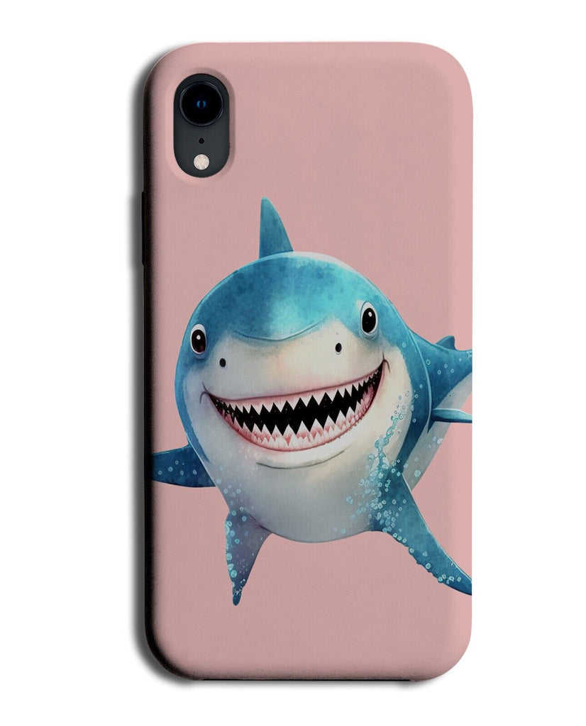Shark Animation Picture Phone Case Cover Sharks Great White Kids Pink Sharc BA48